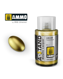 AMMO A-Stand Polished Brass (Alclad ALC109) 30ml AMMO by Mig 2308