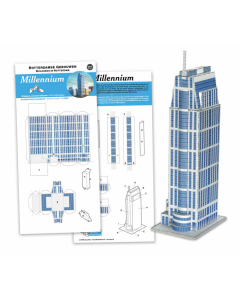 1/1250 Millenniumtoren, Rotterdam (papieren bouwplaat) STRM 01001