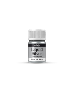 Silver, Liquid Silver 35ml (211) - Alcohol Based Vallejo 70790