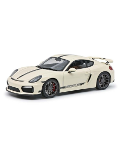 1/18 Porsche Cayman GT4 (981), crème wit Schuco 00405