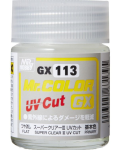 Mr. Color GX Super Clear III UV Cut Flat 18ml GX-113 Mr. Hobby GX113