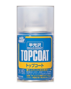 Mr. Topcoat Semi-Gloss Spray 88ml Mr. Hobby B502