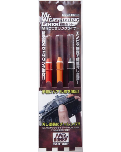 Mr. Weathering Liner Rust Color Set PP-201 Mr. Hobby PP201