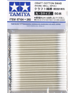 Craft Cotton Swab Round Small (50 stuks) Tamiya 87104