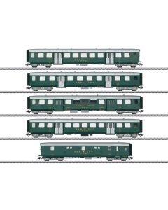 H0 SBB Set Passagiersrijtuigen voor Ae 3/6 I tijdperk IIIa, 5-delig Marklin 43369