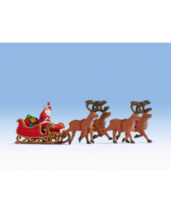 H0 Kerstman met slee Noch 15924