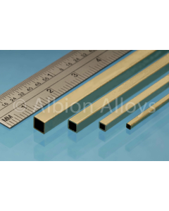 Vierkant Messing Buis 2.40mm - 3 stuks Albion Alloys SSB2M