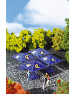 H0 Euro-parasol, 4 stuks Vollmer 42003