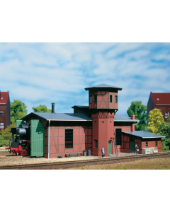H0 Locloods met watertoren / Lokschuppen mit Wasserturm Auhagen 11400