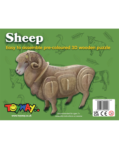 Toyway Schaap 3D houten puzzel Emhar TW4207