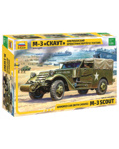 1/35 M-3 Armoured Scout Car with Canvas Zvezda 3581
