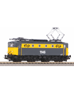 H0 AC NS E-Lok RH 1100 geel-grijs L-sein, 3-rail (AC) digitaal sound (PLUX22) Piko 51379