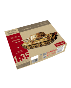1/35 Fist of War - Jagdtiger II German Panzerkampfwagen E-75 SPG mit 12,8cm L/66 PaK Modelcollect 35003