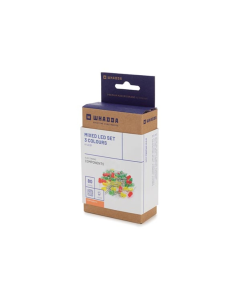 SET LEDS - 80 st. - 2 GROOTTES - 3 KLEUREN Velleman K/LED1