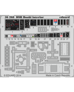 1/35 PE-Parts D9R Doobi Interior for Meng - color Eduard 36268