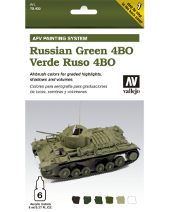 Airbrush Set AFV Russian Green 4BO Vallejo 78403