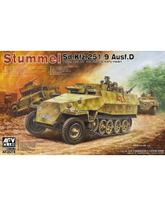 1/35 Stummel Sd.Kfz.251/9 Ausf.D 7.5cm Kwk 37 low velocity, early model AFV-Club 35278