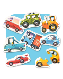 Houten 8-in-1 puzzel 'Transport' Cubika 15245