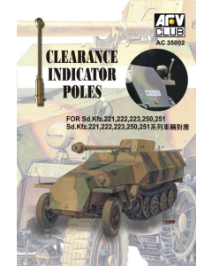 1/35 Clearance Indicator Poles for Sd.Kfz.221,222,223,250,251 (Brass) AFV-Club AC35002