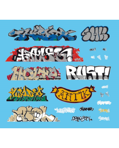 H0 Graffiti decals Set 1 - Artitec 10.359 Artitec 10359