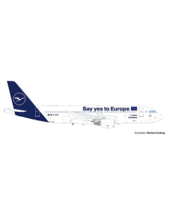 1/500 Airbus A320 Lufthansa Say yes to Europe Herpa 533614