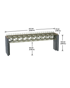 H0 Stalen spoorbrug 37,2 cm Noch 67020