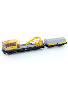 N DB Robel 54.24 gemotoriseerd railonderhoudsvoertuig, geel Hobbytrain Lemke 23561