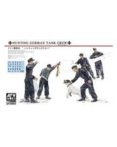 1/35 Hunting German Tank Crew, 5 figures & 1 dog AFV-Club 35092