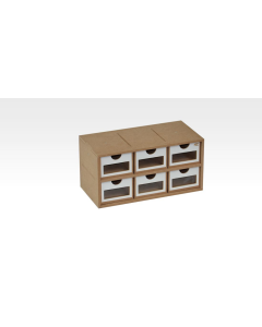 Drawers Module x6, 30x15x15 HobbyZone -OM01a