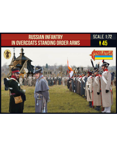 1/72 Russian Infantry in Overcoats Order Arms Strelets-R 219