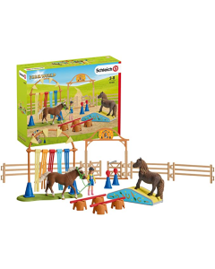 OUTLET - Pony Behendigheidstraining, Farm World Schleich 42481