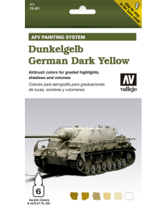 Airbrush Set German Dark Yellow Vallejo 78401