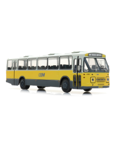 H0 Streekbus GSM 1363, DAF front 2 "1 Arnhem", Achteruitstap (ready made) - Artitec 487.070.36 Artitec 48707036