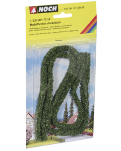 H0 Heggen donkergroen 1,0 x 0,6 cm L 50 cm 2 stuks Noch 21524