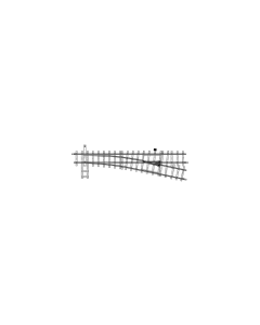 H0m Wissel Rechts (handbediend), 12° 162.3mm R 515mm 4210 000 Bemo 4210000