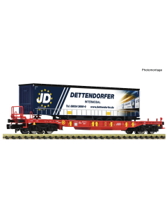 N Containerdraagwagens  T3 + Dettendorfer Fleischmann 6660014