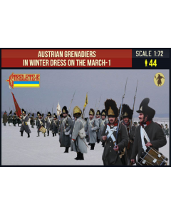 1/72 Austrian Grenadiers On The March No.1 (Winter) Strelets-R 209
