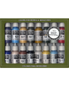 American Civil War Model Color Paint Set, 16 kleuren Vallejo 70111