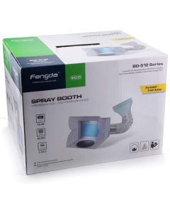 Airbrush Spuitcabine met Afzuiging, Filter, LED verlichting en draaiplateau Fengda BD512A