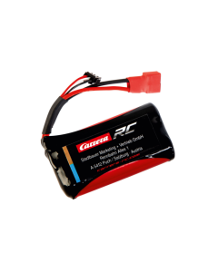 RC 6,4V 1300mAH 1,3A LiFePo4 Batterij / Accu met rode stekker Carrera 600052