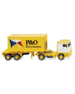 1/87 Container Vrachtwagen 20' (P&O Ferrymasters) Wiking 052603