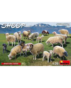 1/35 Schapen, 15 stuks MiniArt 38042