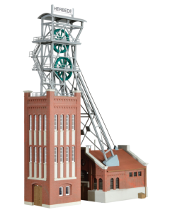H0 Mijntoren met machinehuis inclusief aandrijving - vervangt 49845 Kibri 39845
