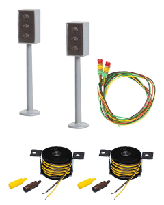 H0 Car System: 2 LED-stoplichten met Stopplaats Faller 161656