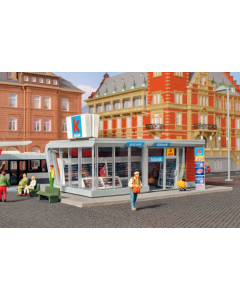 H0 Moderne kiosk inclusief LED verlichting Kibri 39008
