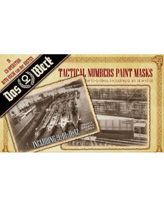 1/72 Tactical Numbers Paint Masks (for U-9 class) - Das Werk A023 Das Werk A023