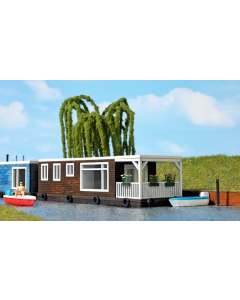 H0 Woonboot, bruin Busch 1440