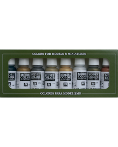 Metallic Model Color Paint Set, 8 kleuren - Vallejo 70118 Vallejo 70118