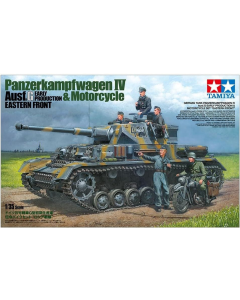 1/35 Duitse Tank Panzerkampfwagen IV Ausf.G Vroege Productie & Motorfiets Tamiya 25209