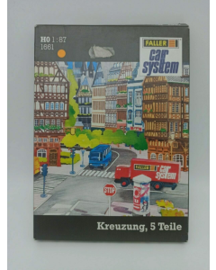 H0 Car System: Wegdek Kruispunt 90° Faller 161661